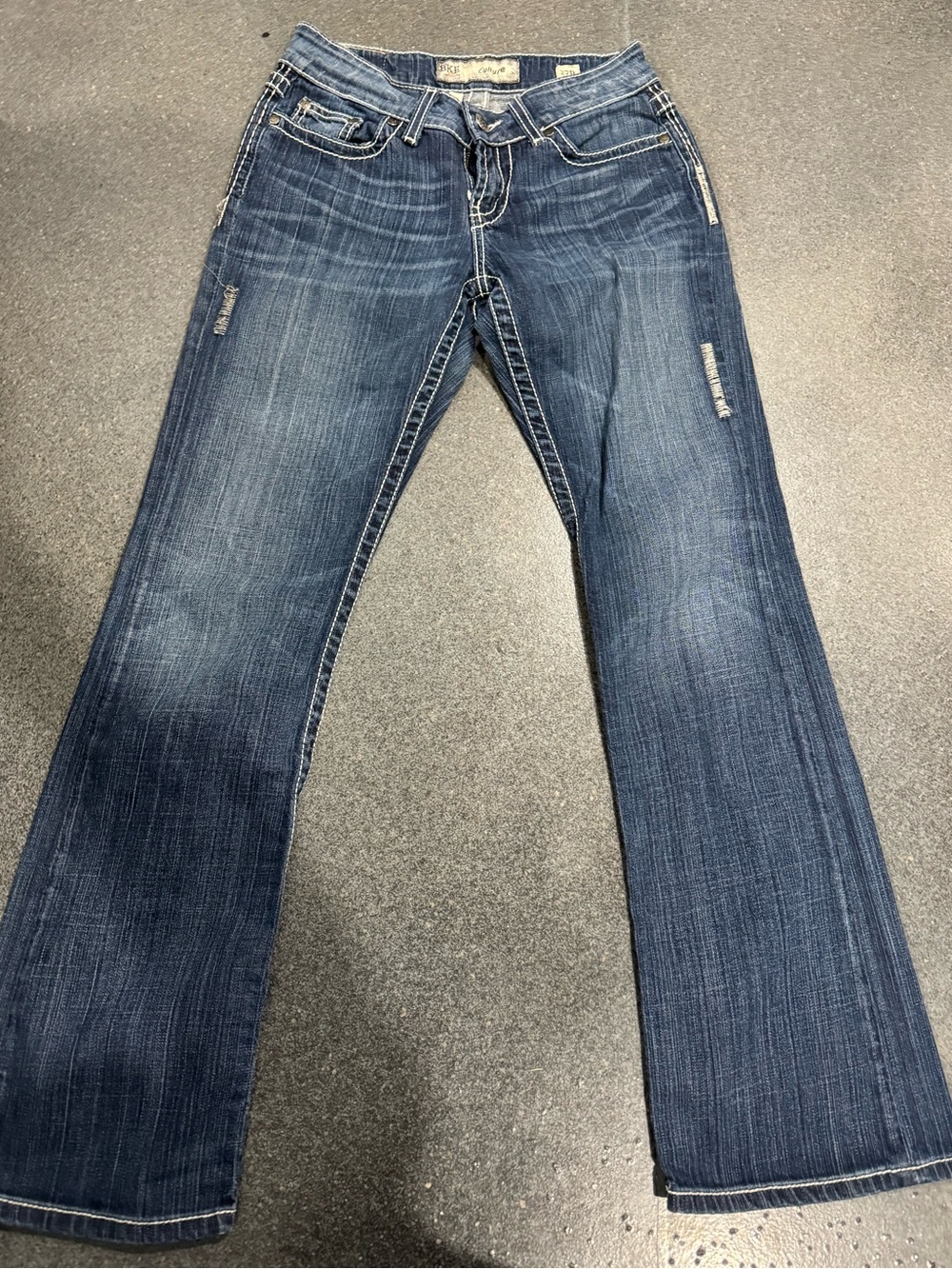BKE Women's Dark Blue Boot Cut Jeans